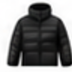 Charcoal puffer coat
